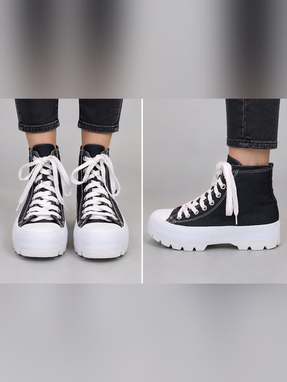 EBAY TITLEConverse Chuck Taylor All Star Lugged High Platform Women's 8.5 Black